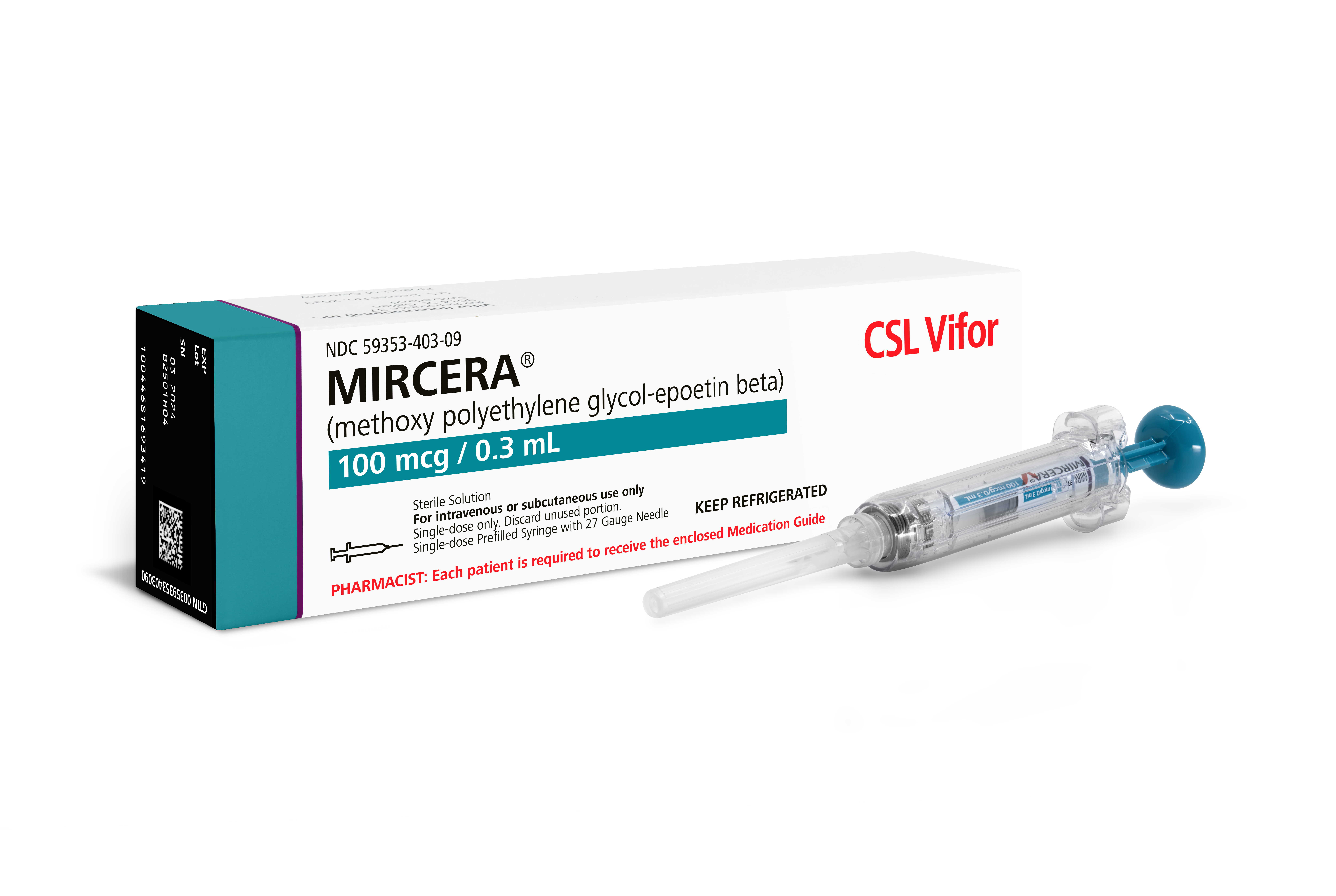 Packaging device Mircera 100 mcg