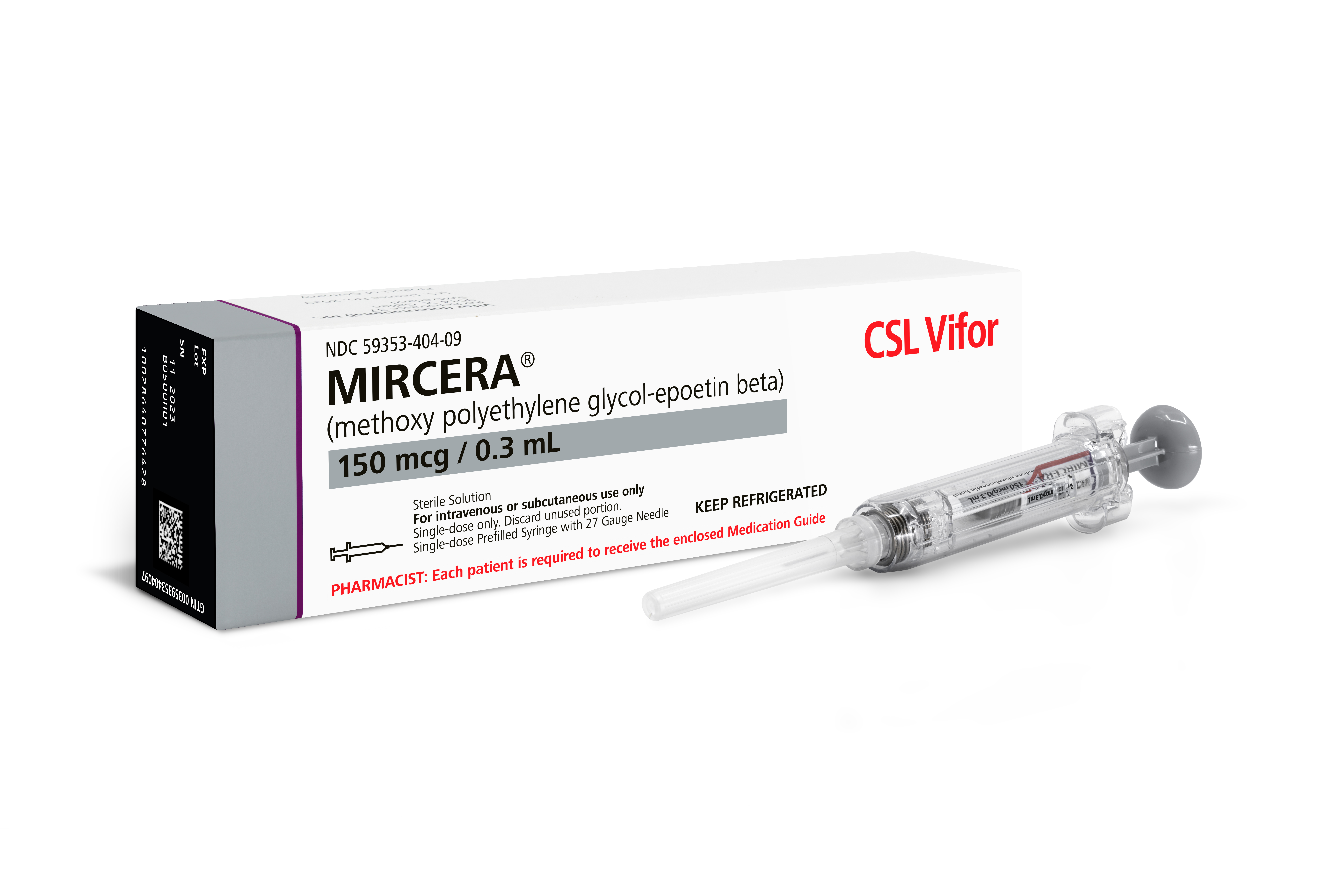 Packaging device Mircera 150 mcg