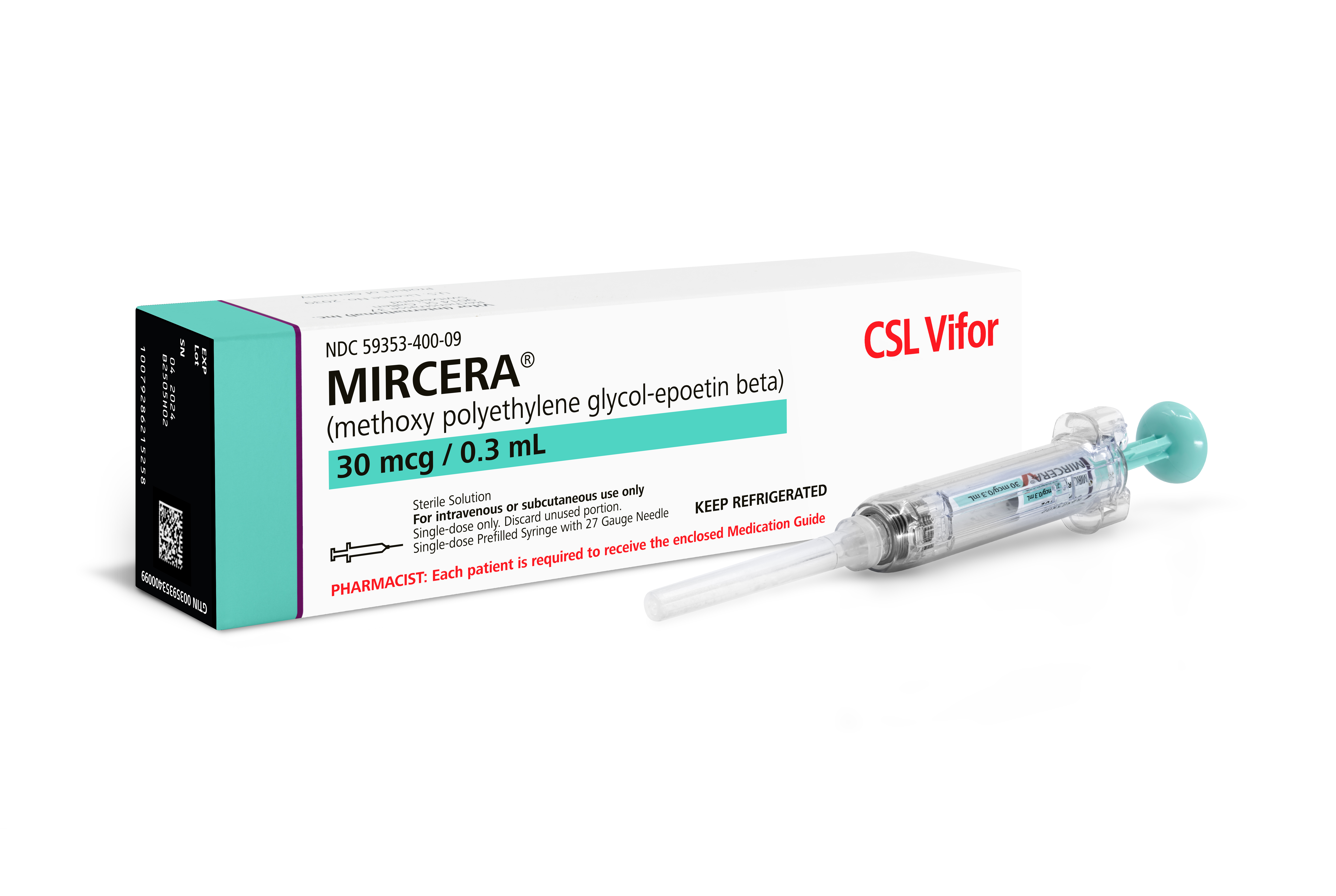 Packaging device Mircera 30 mcg