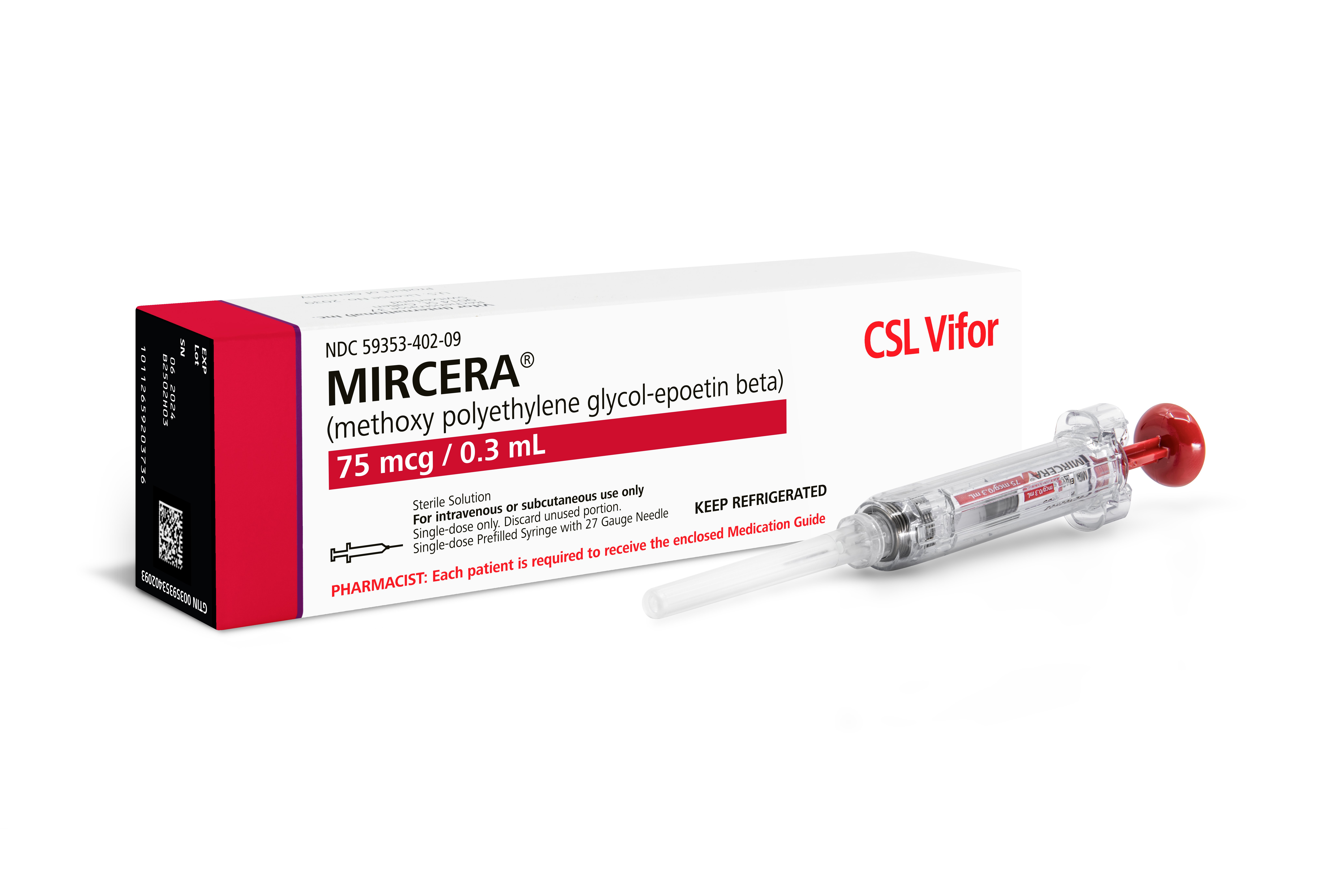 Packaging device Mircera 75 mcg